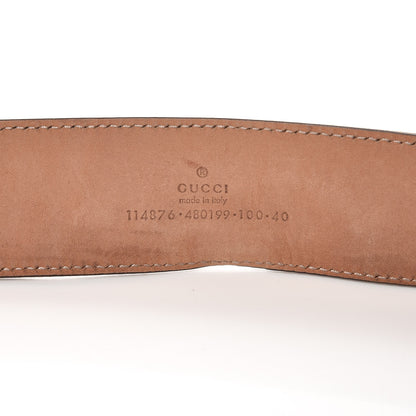 Gucci Crystal Monogram Interlocking G Belt 100 40 Dark Brown 6 of 6