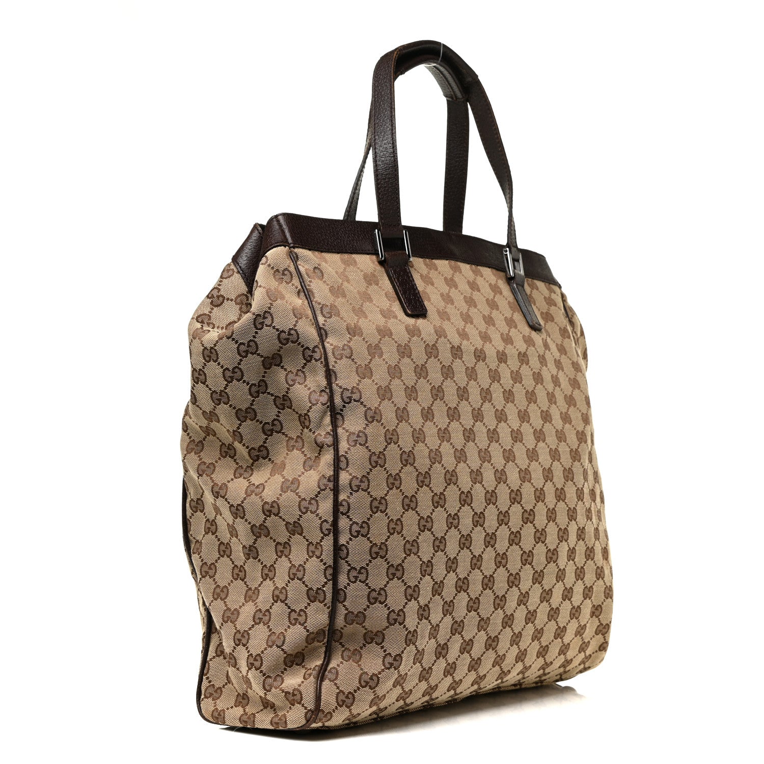 Gucci Monogram Large Tote Dark Brown 2 of 17