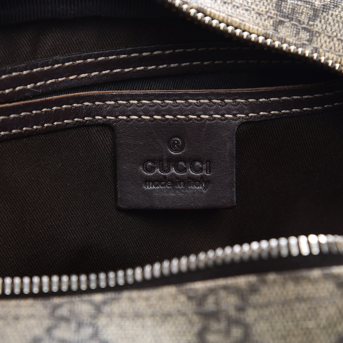 GG Plus Monogram Messenger Bag Dark Brown