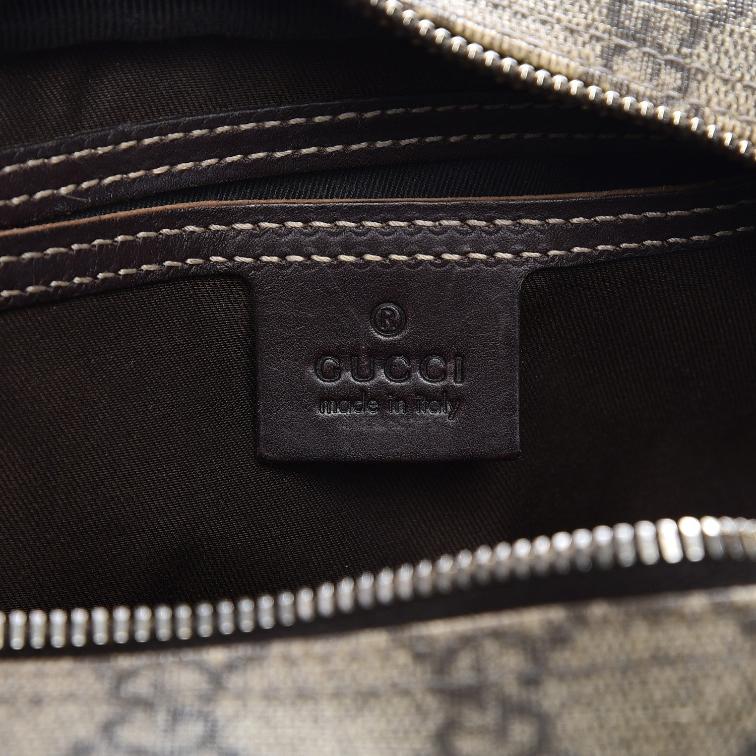 Gucci GG Plus Monogram Messenger Bag Dark Brown 6 of 10