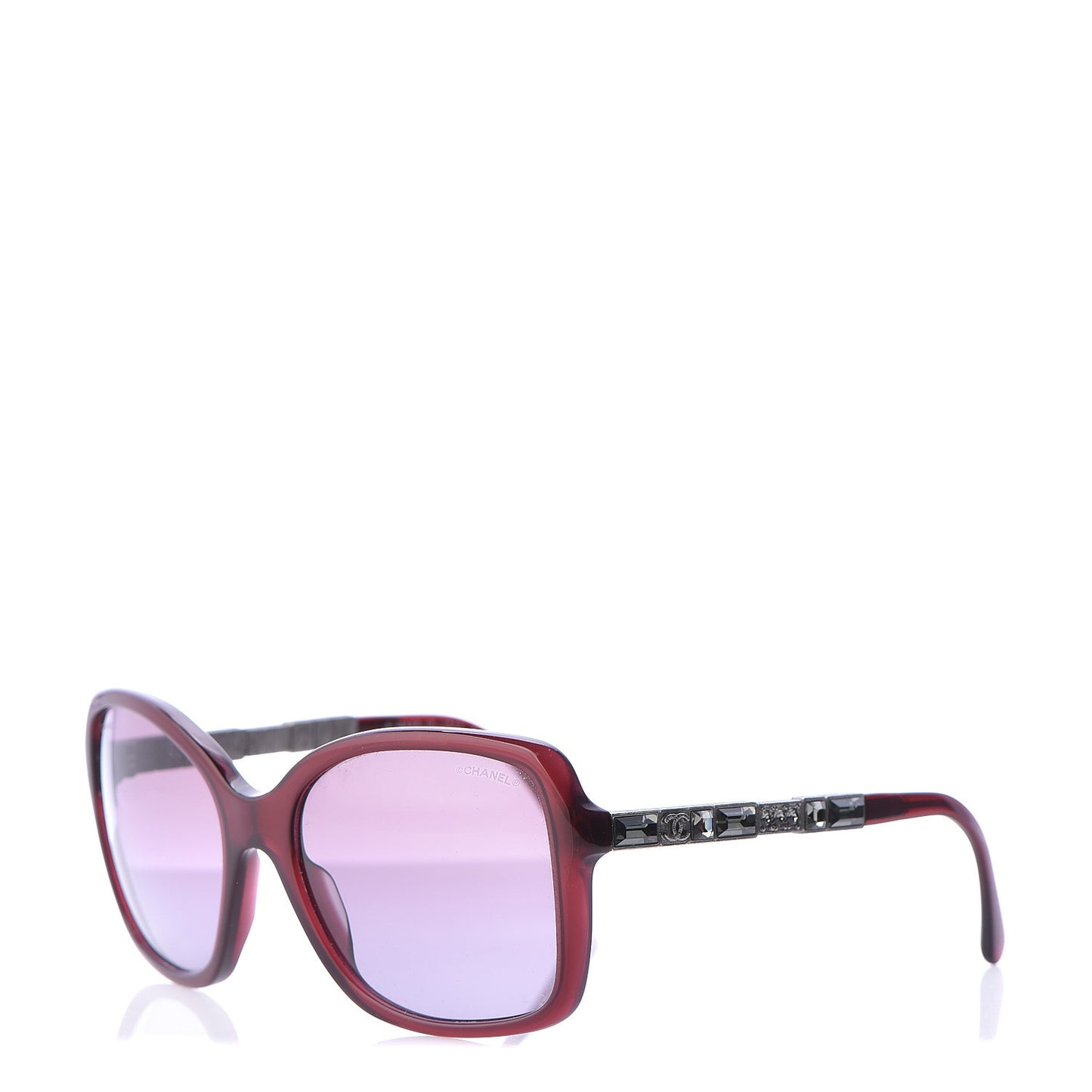 Crystal Baguette CC Square Sunglasses 5308 Red