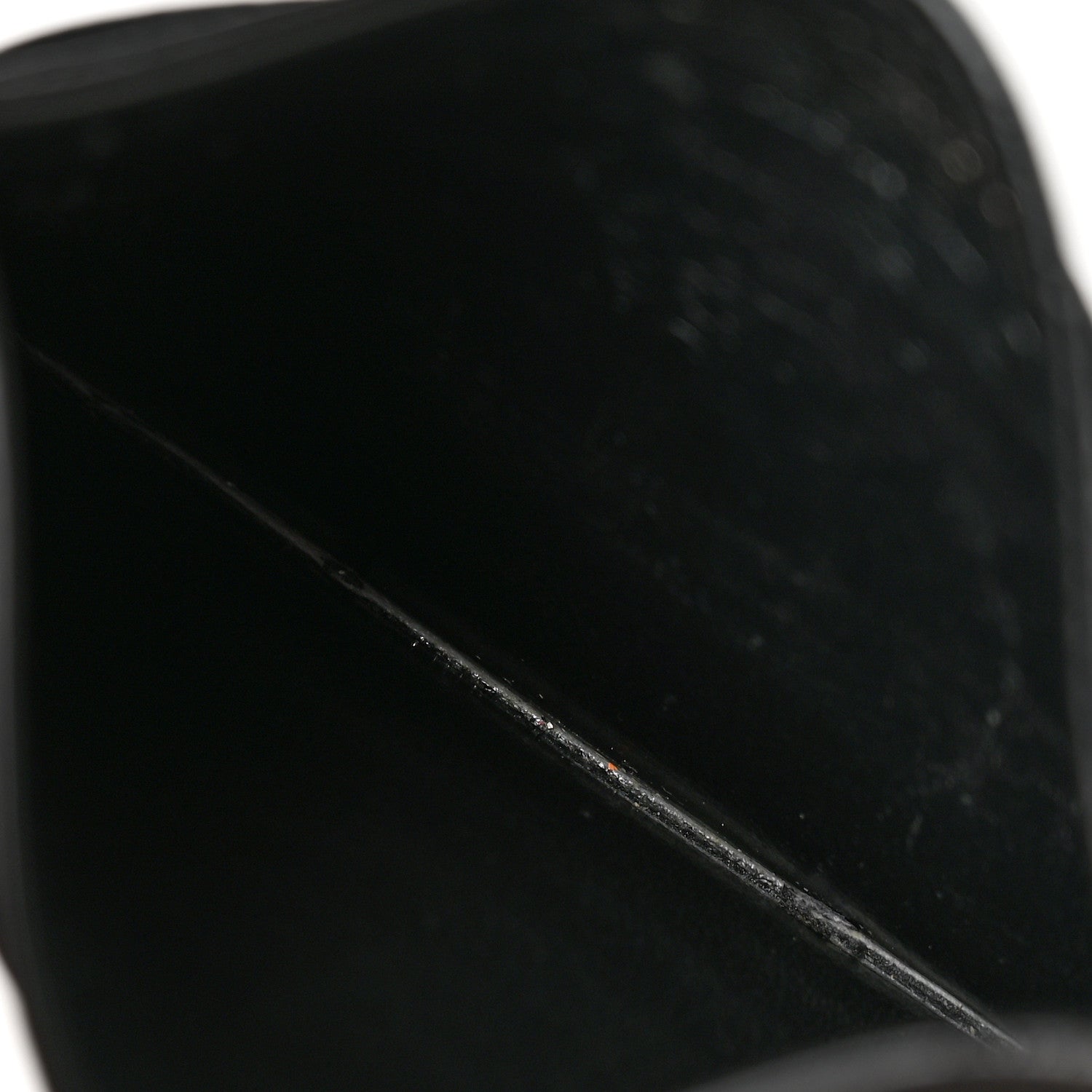 Saint Laurent Grain De Poudre Matelasse Chevron Monochrome Monogram Credit Card Case Black 5 of 10