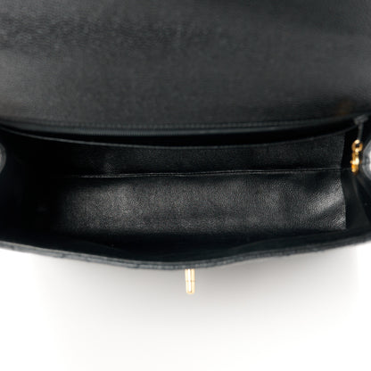 Chanel Caviar Quilted Jumbo Kelly Flap Black 5 of 11