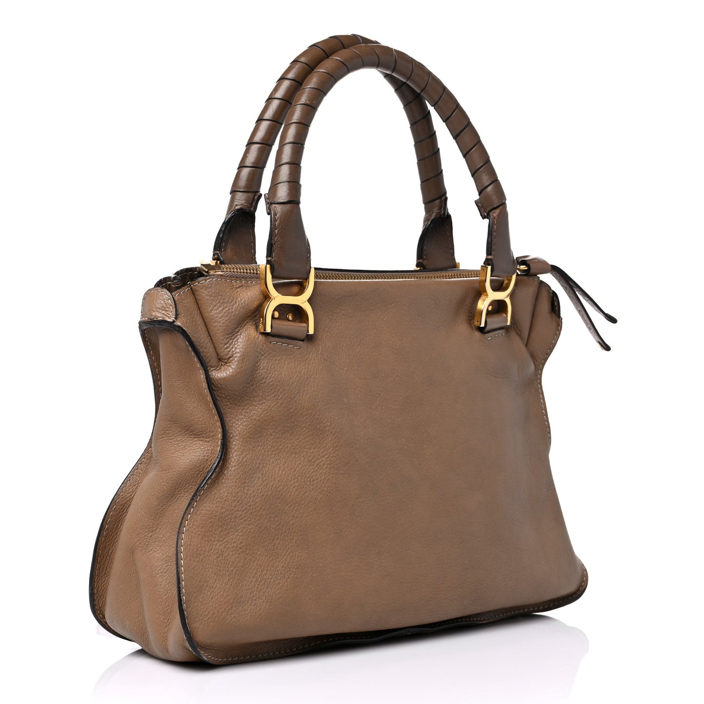 Calfskin Medium Marcie Satchel Nut