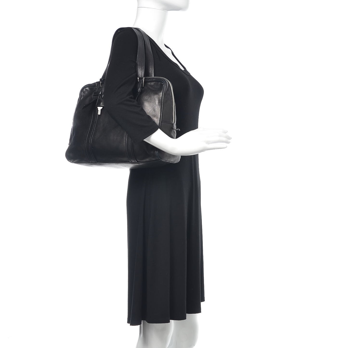 Nappa Satchel Black