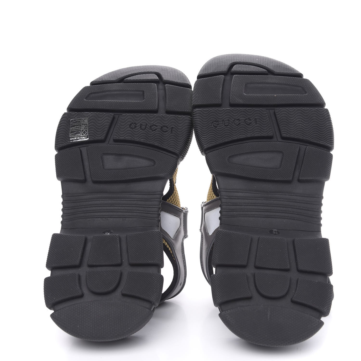 Gucci X SEGA Nappa Mesh Mens Aguru Sandals 9.5 Loess Black 5 of 8