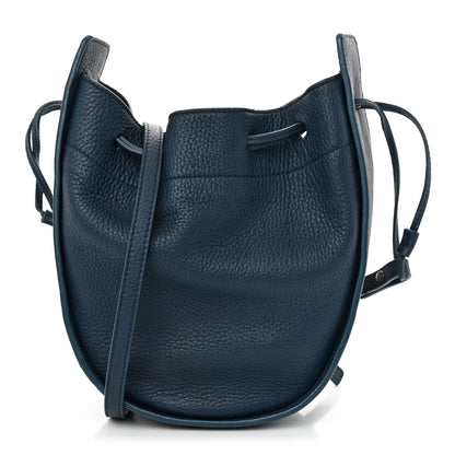 The Row Deerskin Drawstring Pouch Blue 1 of 9