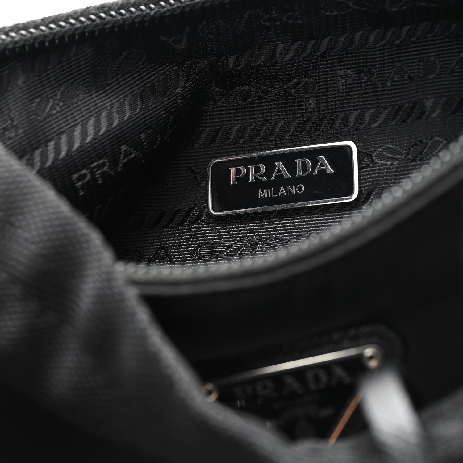 Prada Tessuto Nylon Mini Re-Edition 2000 Bag Black 6 of 10