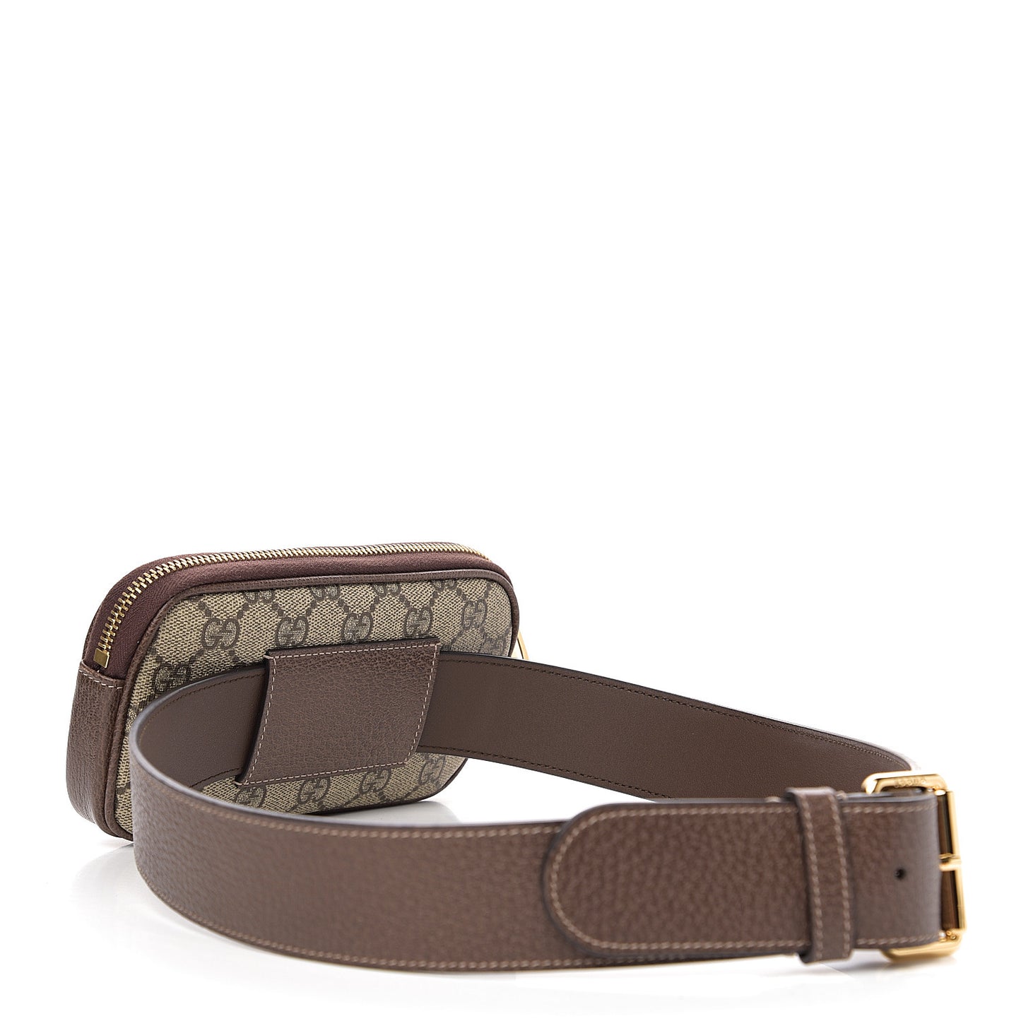 GG Supreme Monogram Ophidia Belted iPhone Case 85 34 Dark Brown