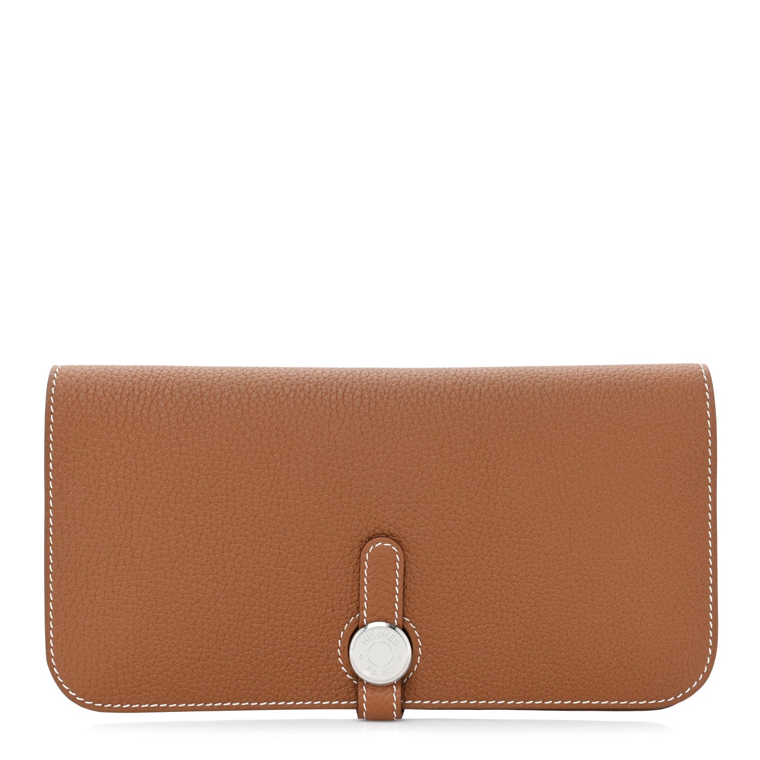 Hermes Togo Dogon Recto Verso Wallet Gold 1 of 9