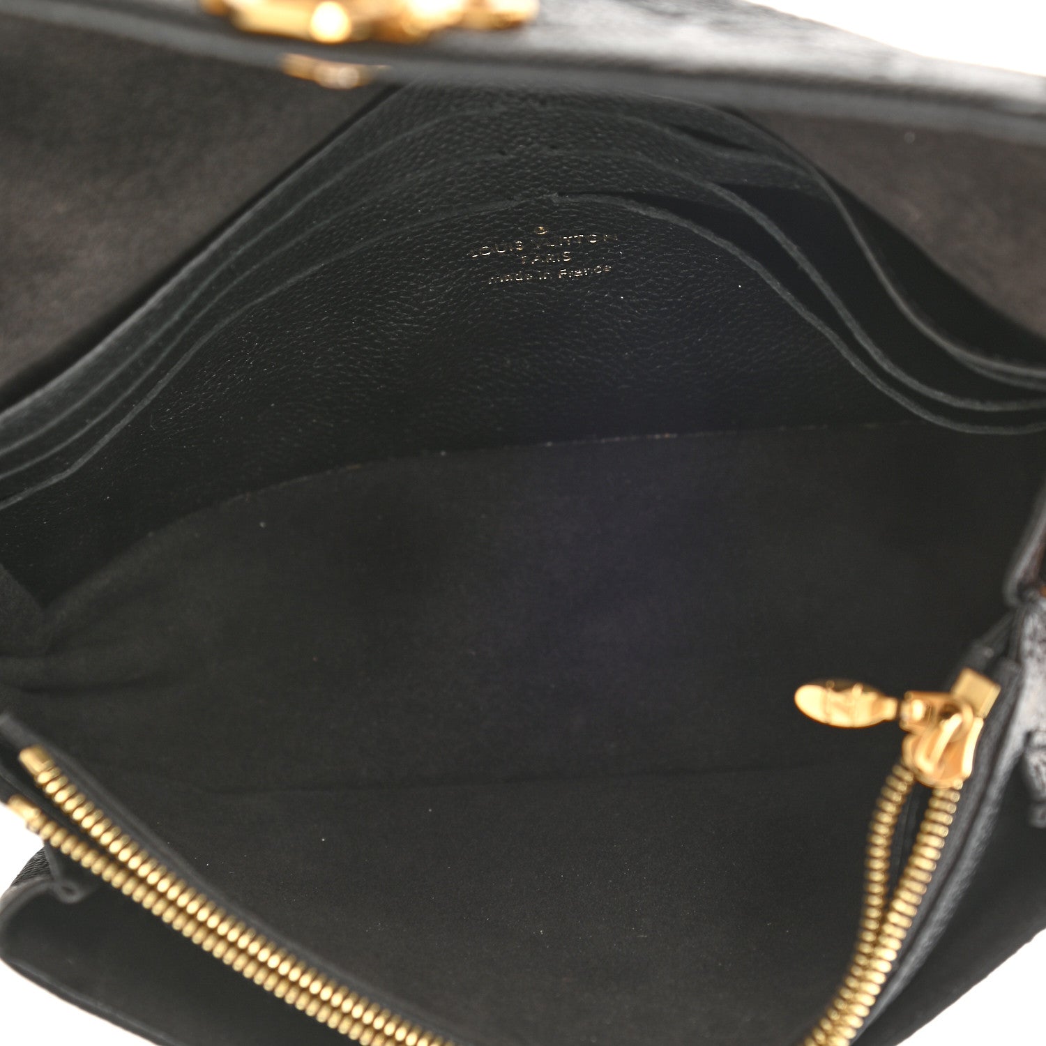 Louis Vuitton Empreinte Vavin Chain Wallet Black 5 of 10