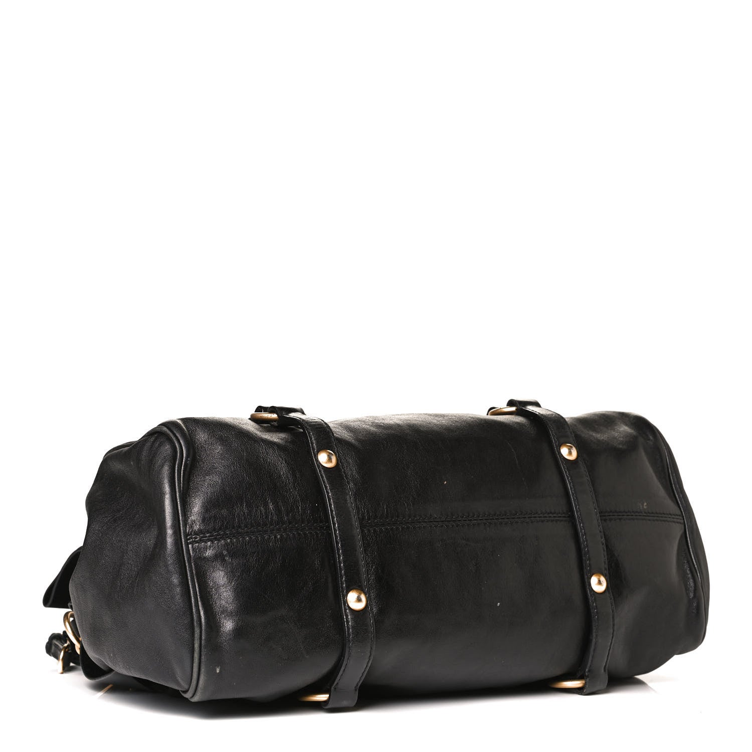 Miu Miu Vitello Lux Bow Tote Black 3 of 13