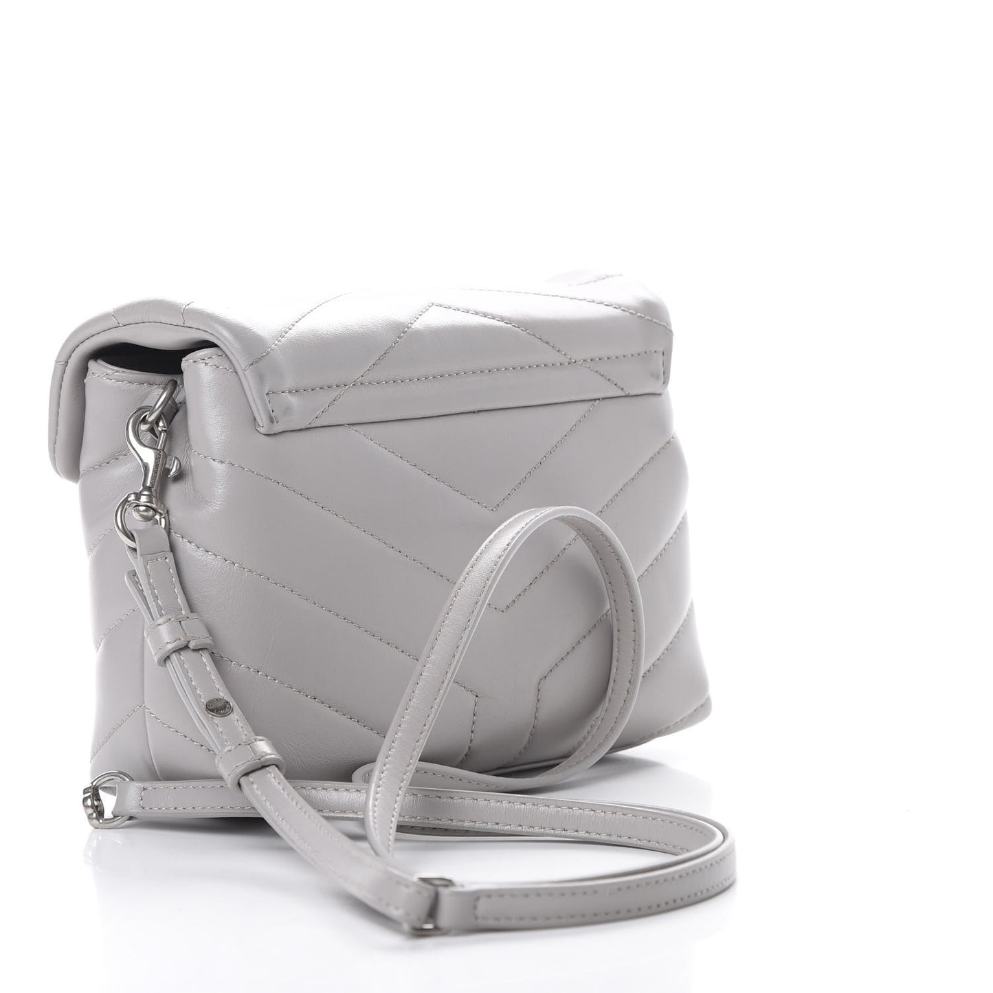 Calfskin Y Quilted Monogram Toy Loulou Satchel Granite