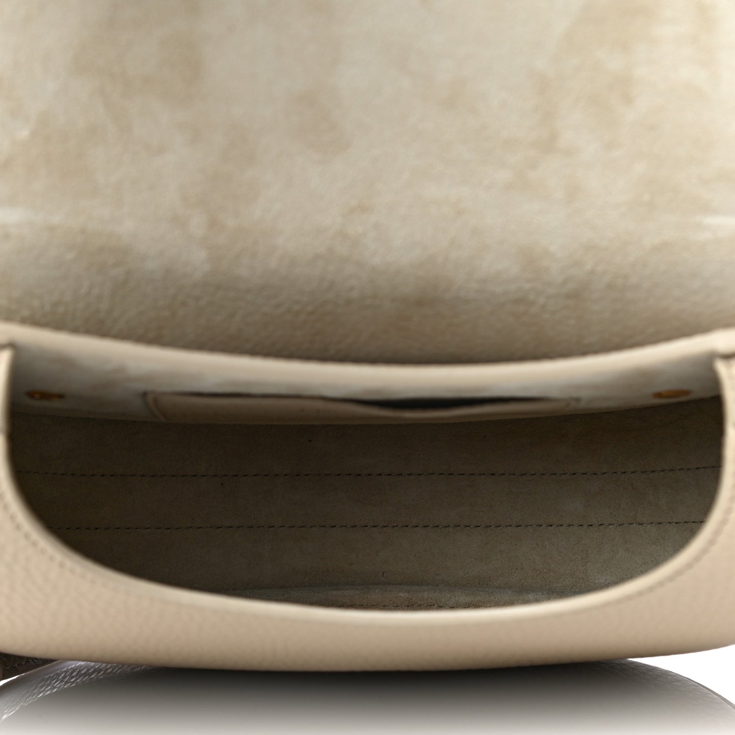 Grained Calfskin Large Bobby Flap Beige