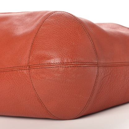 Gucci Pebbled Calfskin Medium Soho Chain Hobo Sun Orange 10 of 11