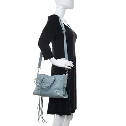 Balenciaga Agneau Classic Silver Hardware S City Bleu Gris 2 of 10