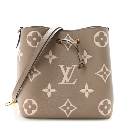 Louis Vuitton Empreinte Monogram Giant Neonoe MM Tourterelle Creme 1 of 10