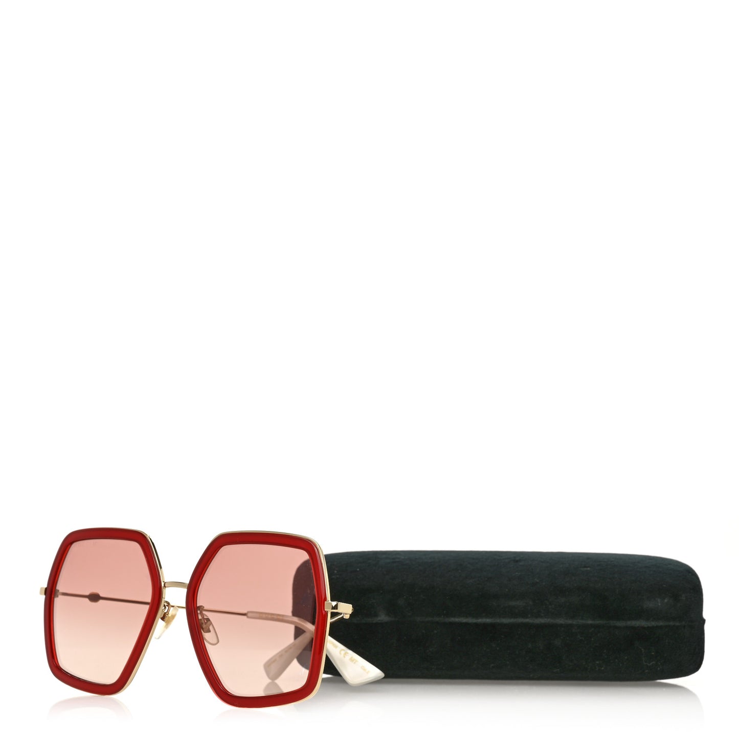Acetate Oversize Square Frame GG0106S Red