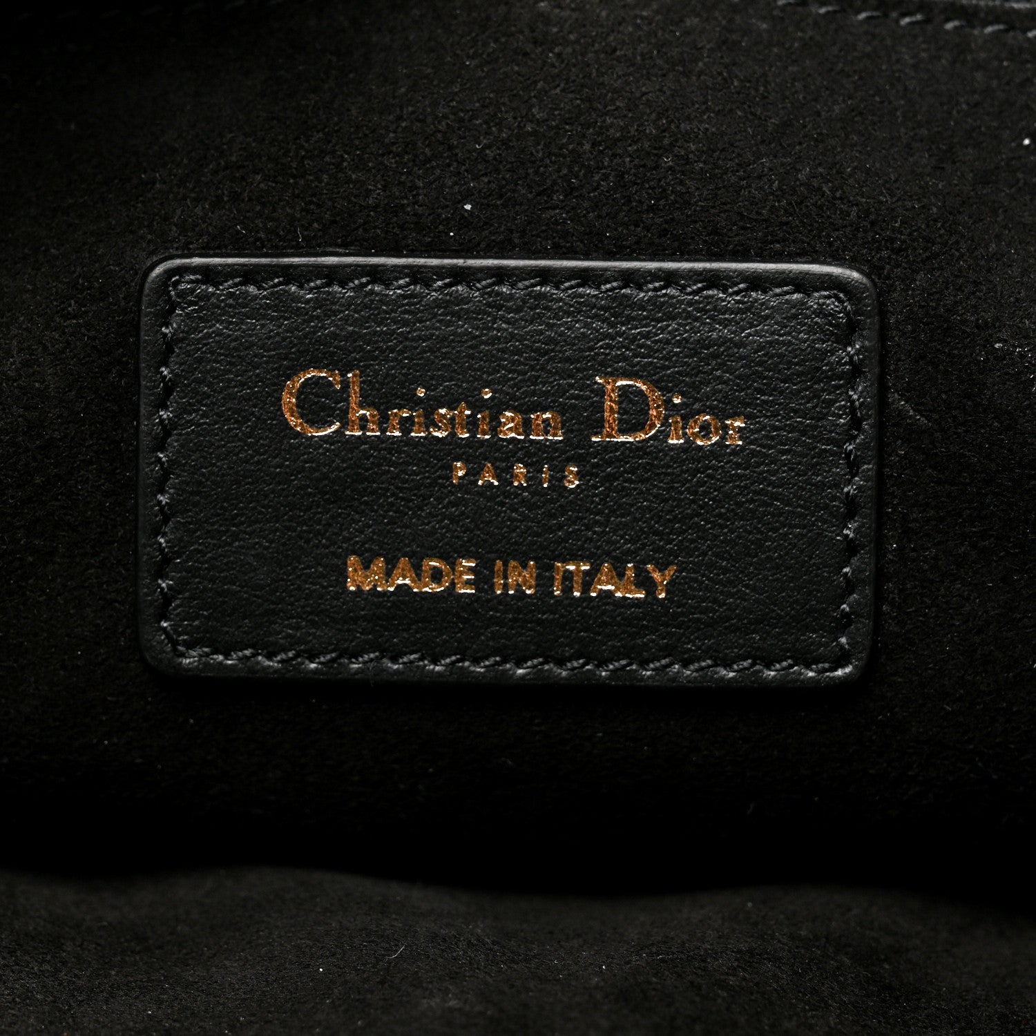 Christian Dior Calfskin Medium Diordouble Zip Pouch Black 7 of 9
