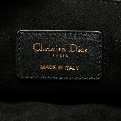 Christian Dior Calfskin Medium Diordouble Zip Pouch Black 7 of 9