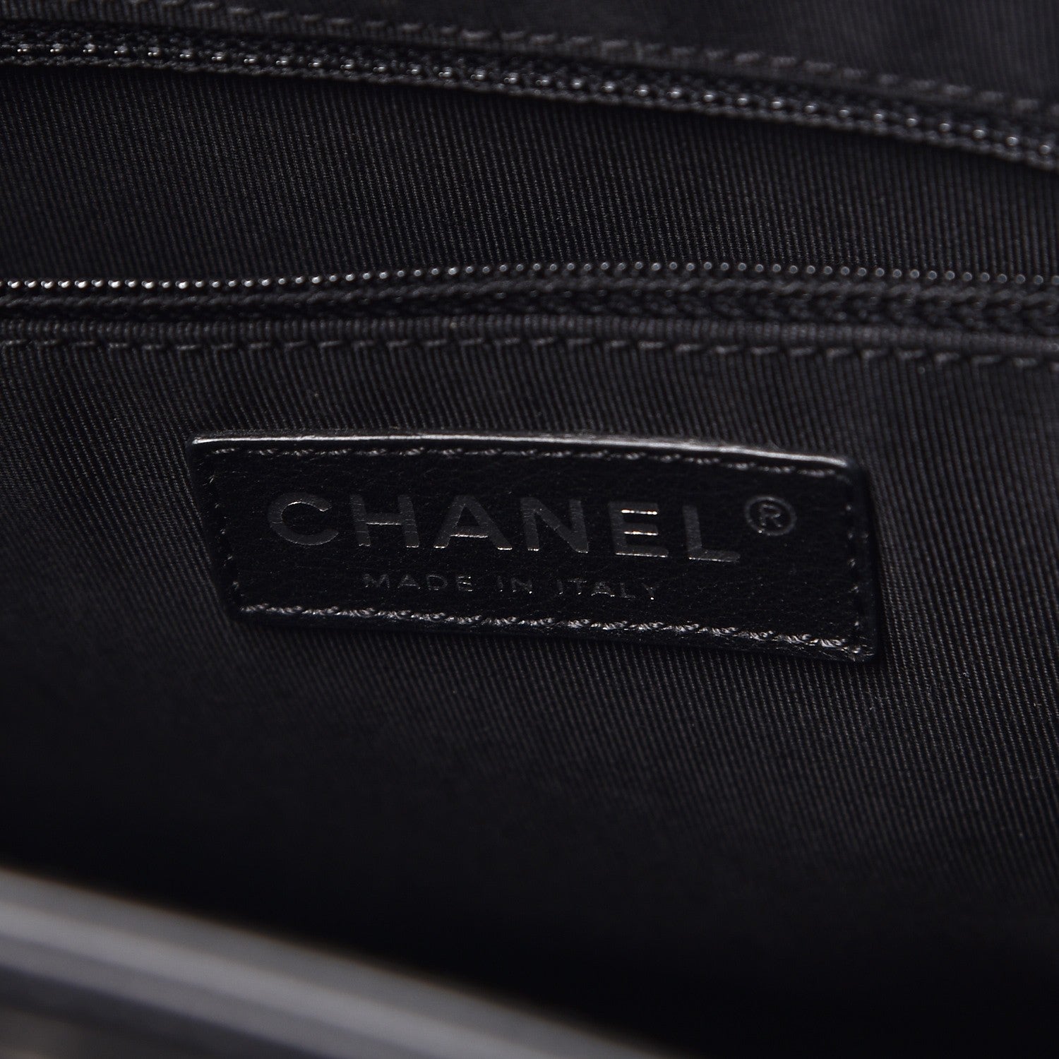 Chanel Glazed Calfskin Boy Tote Black 6 of 11