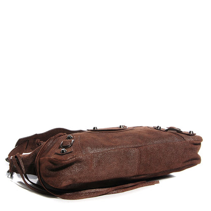 Balenciaga Metallic Craquele Calfskin Classic Hardware First Bronze 4 of 13