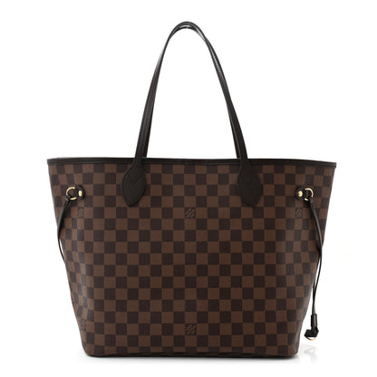 Louis Vuitton Damier Ebene Neo Neverfull MM Rose Ballerine 1 of 14