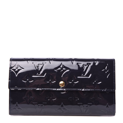 Louis Vuitton Vernis Sarah Wallet Blue Infini 1 of 6