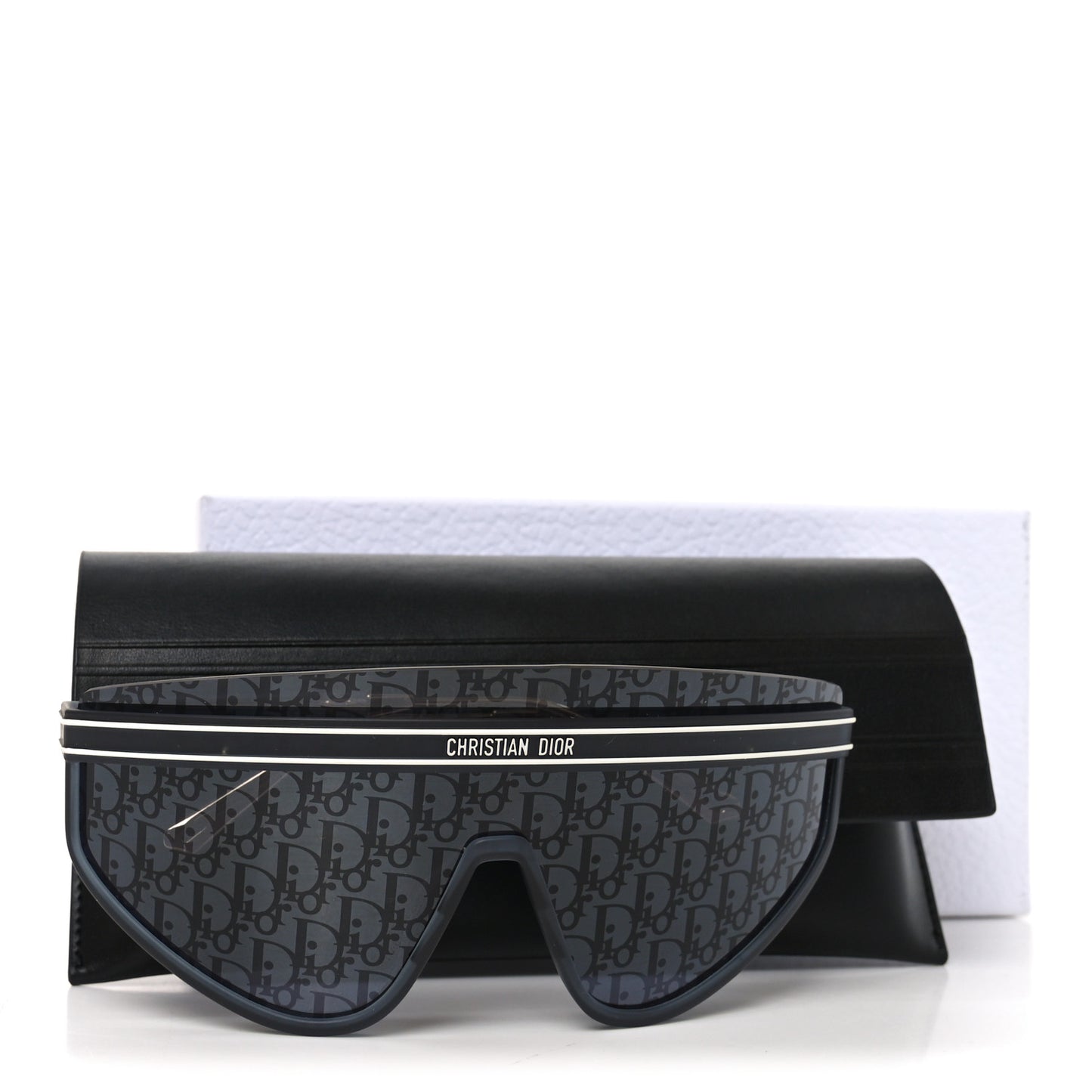 Oblique Mask DiorClub M2U Sunglasses Translucent Blue