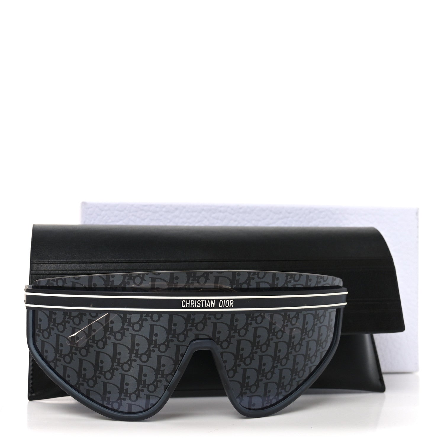 Christian Dior Oblique Mask DiorClub M2U Sunglasses Translucent Blue 7 of 7