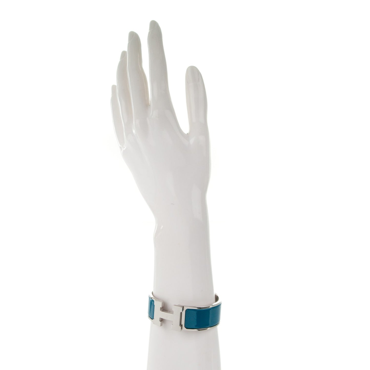 Enamel Wide Clic Clac H Bracelet PM Bleu Profond