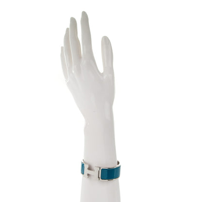 Hermes Enamel Wide Clic Clac H Bracelet PM Bleu Profond 2 of 4