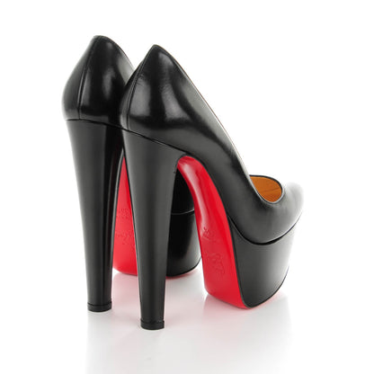 Christian Louboutin Shiny Calfskin Alta Vicky 160 Pumps 35.5 Black 4 of 7