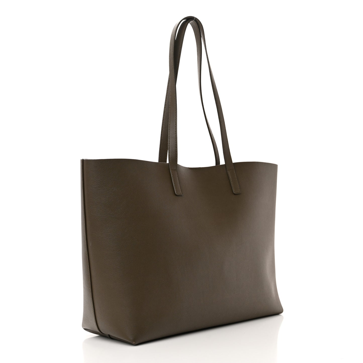 Calfskin Large Shopping Tote Dark Green