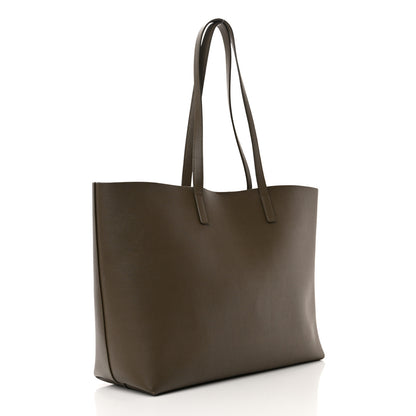 Saint Laurent Calfskin Large Shopping Tote Dark Green 4 of 28