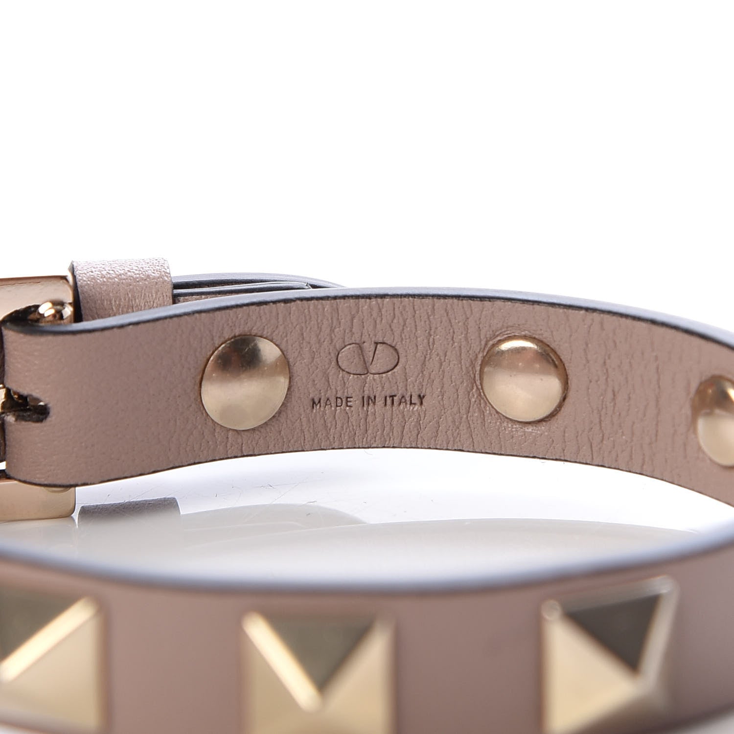Valentino Garavani Vitello Rockstud Bracelet Poudre 4 of 5