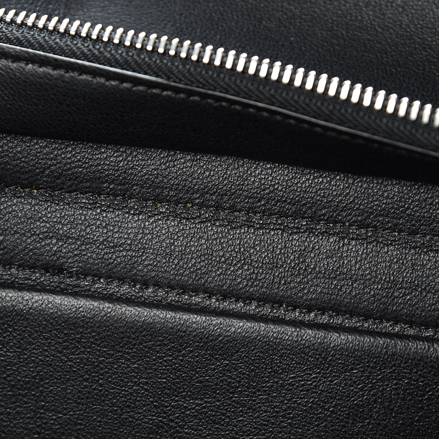 Celine Drummed Calfskin Suede Small Trapeze Black 14 of 16