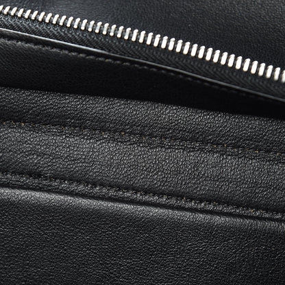 Celine Drummed Calfskin Suede Small Trapeze Black 14 of 16