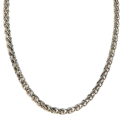 David Yurman Sterling Silver 14K Yellow Gold 6mm Wheat Chain Necklace 1 of 5