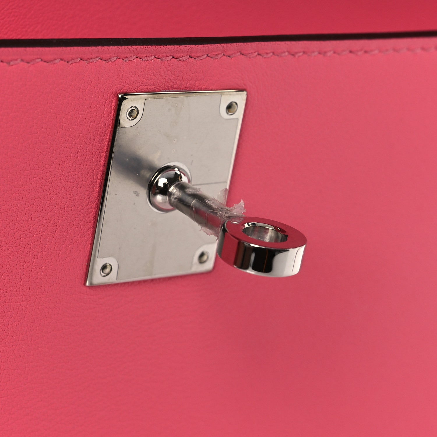 Hermes Swift Kelly Cut Clutch Pochette Rose Azalee 12 of 15