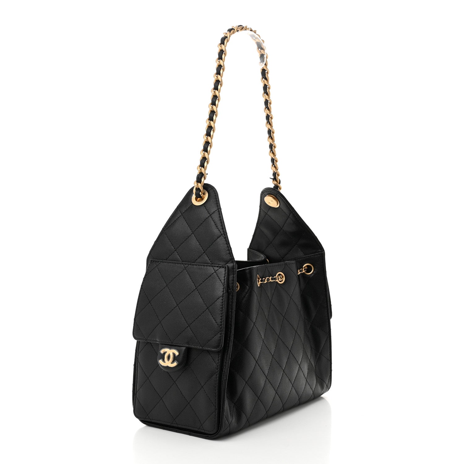 Chanel Caviar Quilted Small Chanel 25 Handbag Black 3 of 11