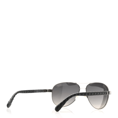 Chanel Aviator Polarized Sunglasses 4204-Q Black 3 of 8
