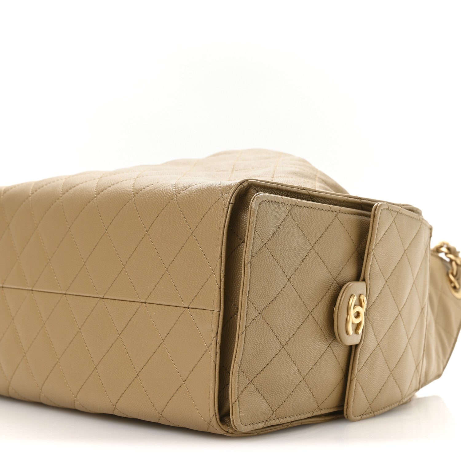 Chanel Caviar Quilted Medium Chanel 25 Handbag Dark Beige 11 of 12