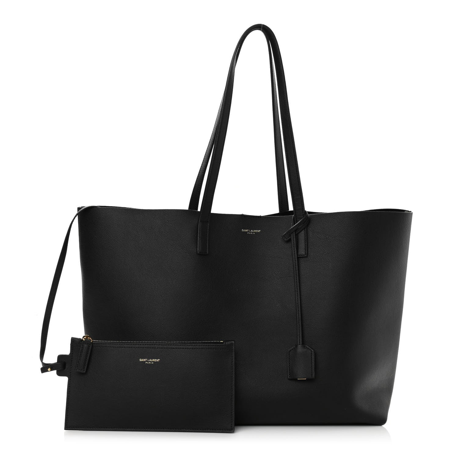 Saint Laurent Calfskin Large Shopping Tote Black 1 of 11