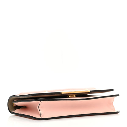 Fendi Vitello Century Eyebrow Monster Eyes Embossed Tube Wallet on Chain Confetto 4 of 11