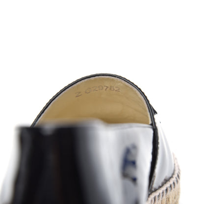 Chanel Patent CC Espadrilles 39 Black 9 of 10