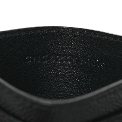 Saint Laurent Grain De Poudre Matelasse Chevron Monogram Credit Card Case Black 9 of 12