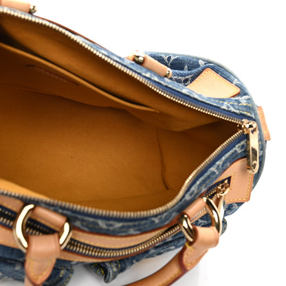 Louis Vuitton Monogram Denim Neo Speedy Blue 4 of 7