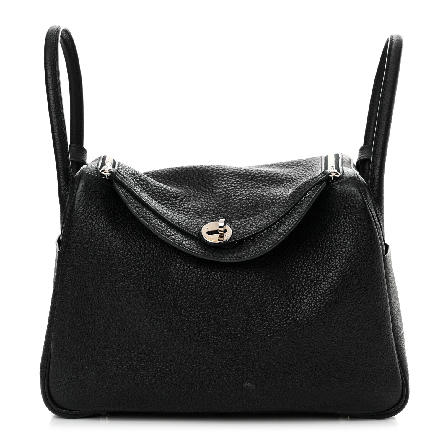 Hermes Taurillon Clemence Lindy 30 Black 1 of 16