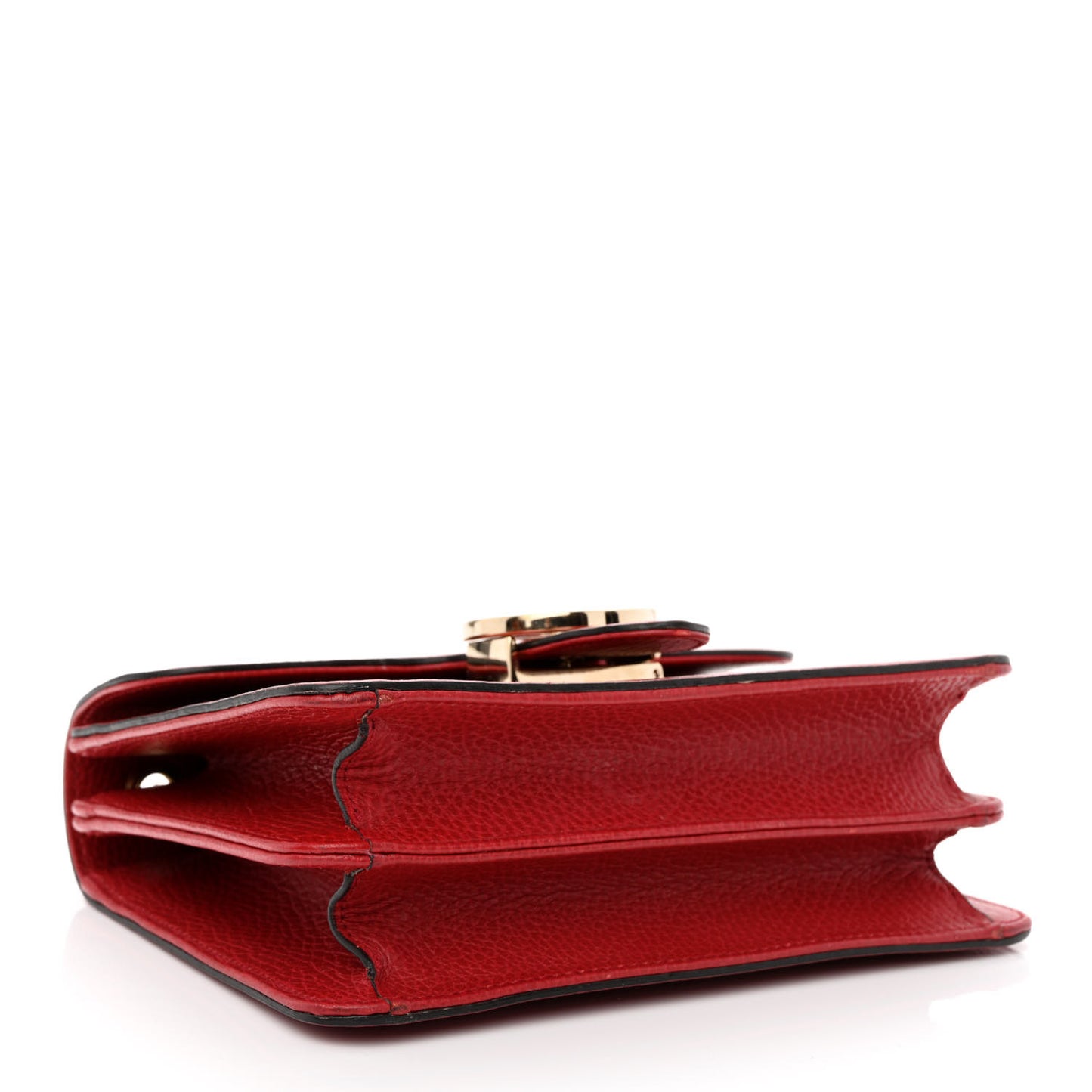 Dollar Calfskin Small Interlocking G Shoulder Bag Red